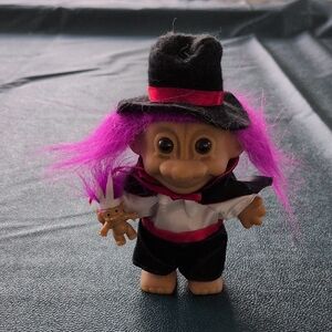 vintage magician troll doll .